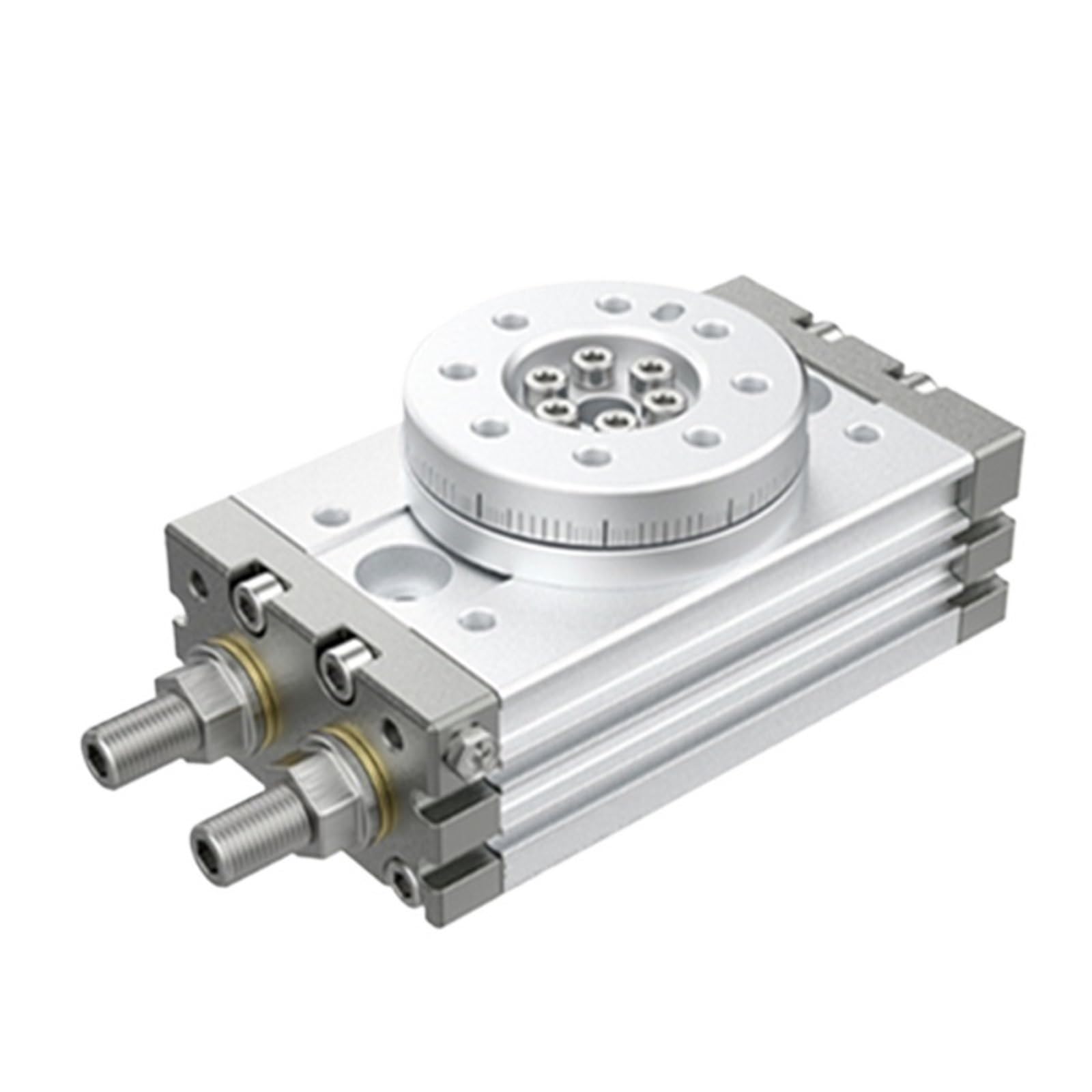Cylindre à crémaillère double piston pour table rotative MSQB compacte