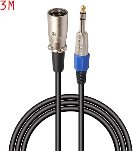 Busirde 1 8 3 5 10 15 20M Stereo 6 35 Stecker auf XLR-Stecker Pin-Audio-Kabel Mikrofon Mixer VerstA rker-Lautsprecher-XLR-Schnur-Draht