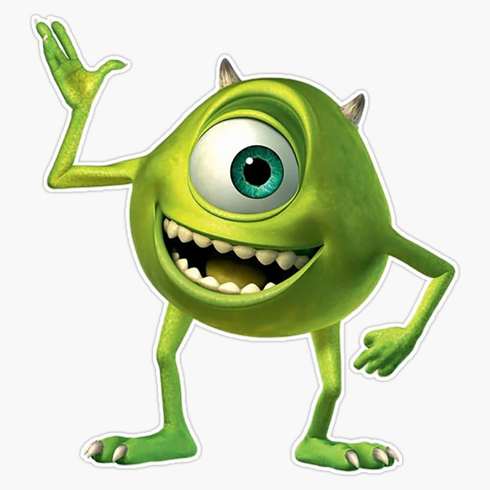 Mike Wazowski Sticker Vinyl Waterproof Sticker Decal Car Laptop Wall Window Bumper Sticker 5"