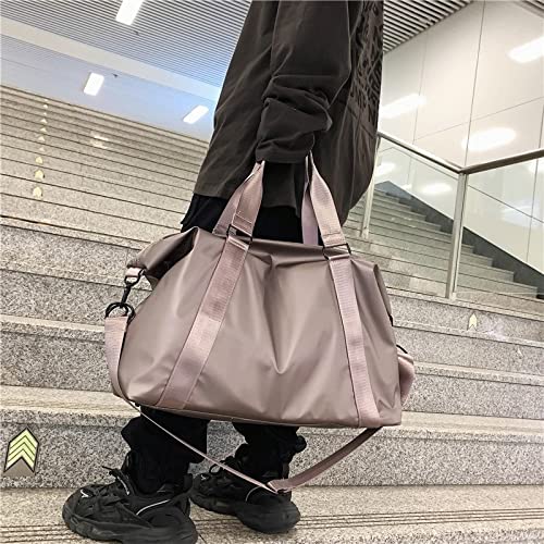 Plecak turystyczny Kobiety Siłownia Torby do jogi dla mężczyzn Torba do fitnessu sportowego Duża wodoodporna pływacka podróż Weekend Duffle Bagaż Przenośny plecak na ramię (kolor: różowo-złoty)