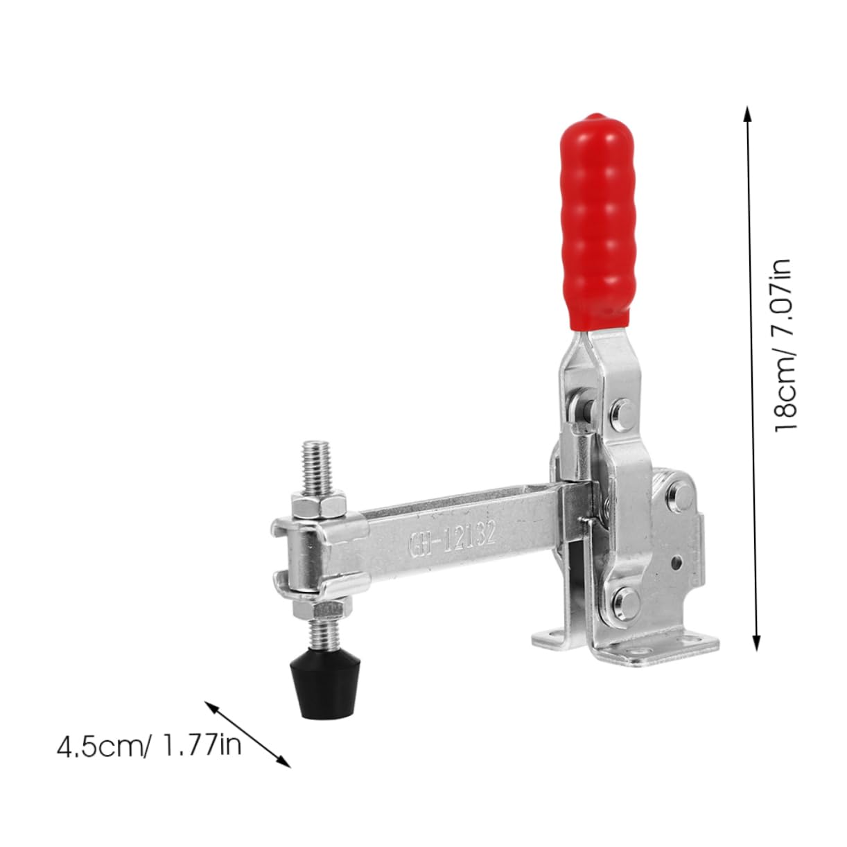 Mikikit 2pcs Welding Clamp Welding Accessory Woodworking Accessory Welding Fixed Clamp Woodworking Holding Clamps Replacement Toggle Clamps Welding Quick Fixed Clamps Iron Silver