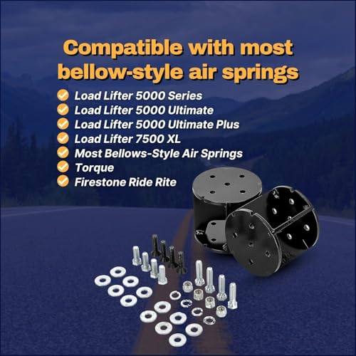 Image of Torque 5 inch Air Spring Bag Spacer for Ford Chevrolet RAM GMC Trucks