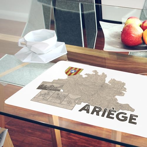 Set de table liège Ariège anti-rayure napperon grand format lavable pour table en bois - 6