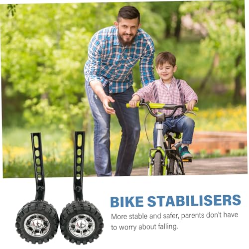 Ruedas de Entrenamiento para Bicicleta 1 Par Resistente y Silencioso para Bicicletas Infantiles de 12 a 20 Pulgadas miniatura 3