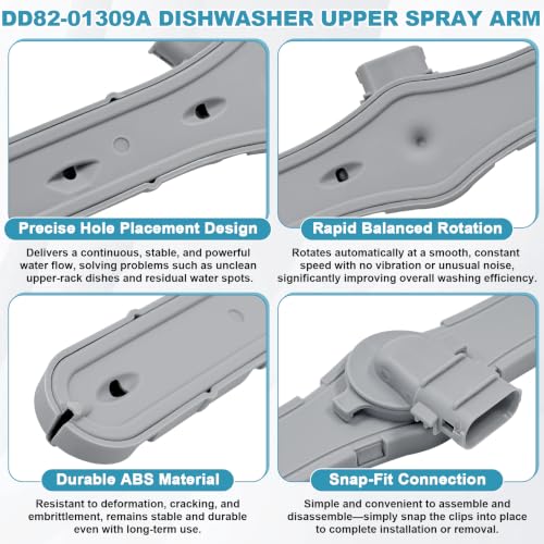 Image of DD82-01309A Dishwasher Upper Spray Arm Rotor Fit for Samsung Dishwasher