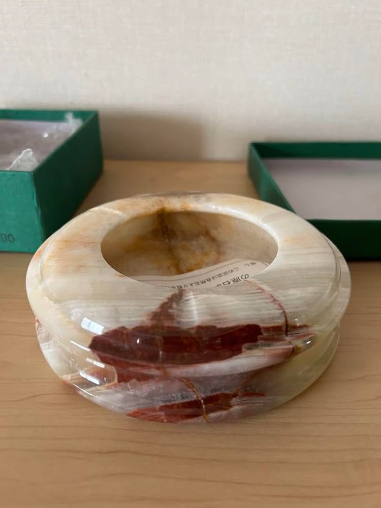 パキスタン産　オニキス　灰皿　アンティーク Amazon.co.jp: パキスタン産 オニキス 灰皿 アンティーク