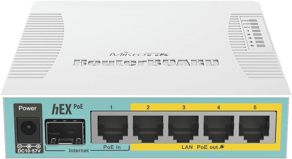 Mikrotik Routerboard hEX RB960PGS 128MB Router Gigabit 5 Ports PoE in