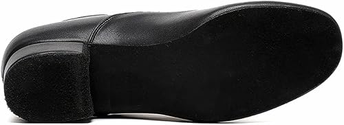 Miniatura 4 de Zapatos de baile de salón para hombre, suela de cuero negro, zapato de carácter latino Tango Salsa