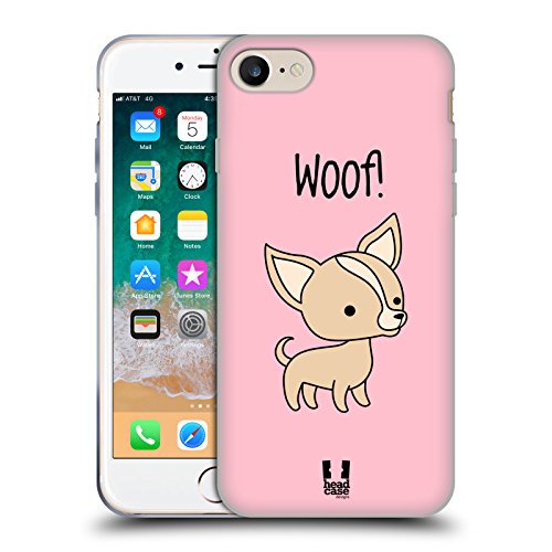 Head Case Designs Chihuahua Cuccioli Felici Cover in Morbido Gel e Sfondo di Design Abbinato Compatibile con Apple iPhone 7 / iPhone 8 / iPhone SE 2020