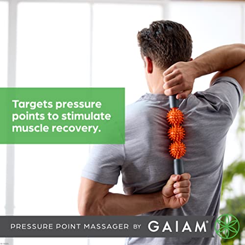 Image of Gaiam Restore 05-58255 Pressure Point Muscle Roller Massage Stick (Colors may vary)