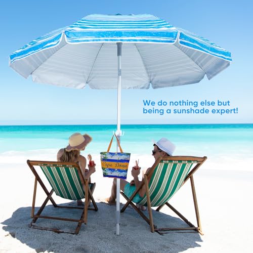 Tempera Heavy Duty High Wind Beach Umbrella With Sand Anchor & Carry Bag thumb #4