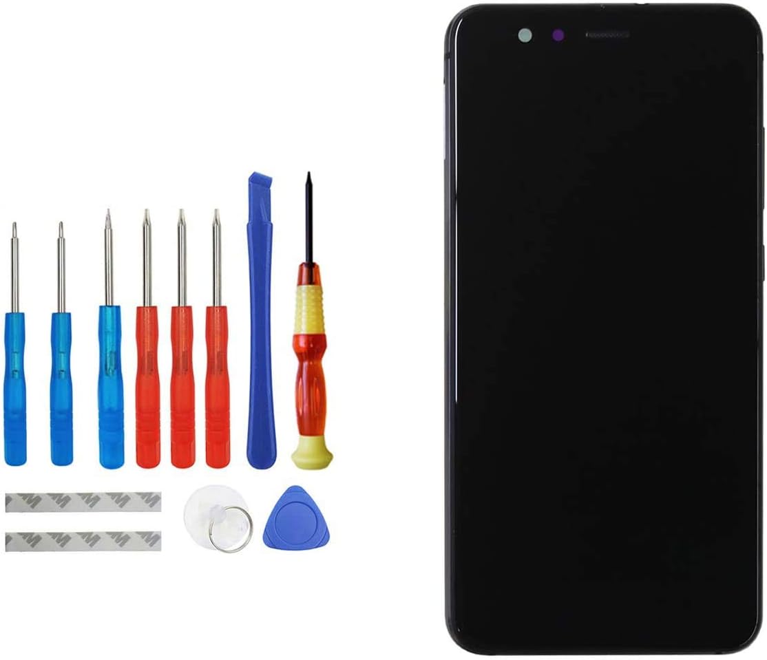 LCD Display Touch Screen Compatible with Huawei P10 Lite WAS-LX1/WAS-LX1A was-LX2 WAS-LX2J was-LX3 WAS-L03T LCD Touch Screen Display with Frame + Toolkit Gold