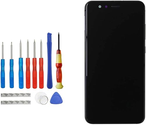 Pantalla LCD táctil compatible con Huawei P10 Lite WAS-LX1/WAS-LX1A was-LX2 WAS-LX2J was-LX3 WAS-L03T Pantalla táctil LCD con marco + kit de