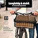 VELORO Gepäcknetz für Fahrrad - Stabil & Flexibel - Netz für Fahrradkorb hinten - Passend für Gepäckträger & Motorrad - Fahrradkorbnetz/Spannnetz Klein - Sicherheit & Ordnung unterwegs