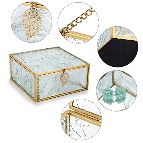 SUMNACON Portagioie dorato vintage con coperchio