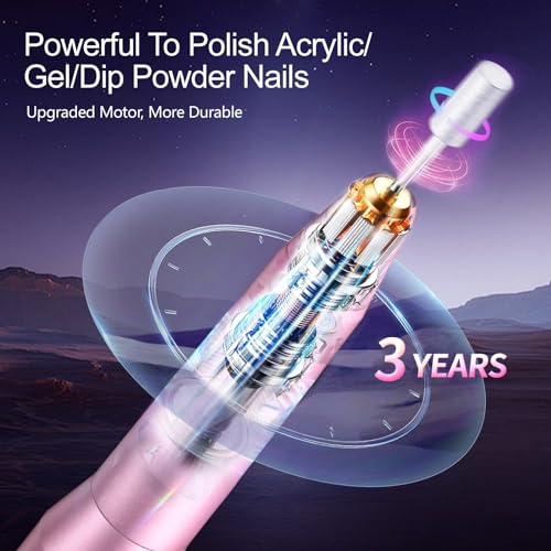 Melodly M-001 Electric Nail Drill, Professional Acrylic Nail Drill Machine thumb #2