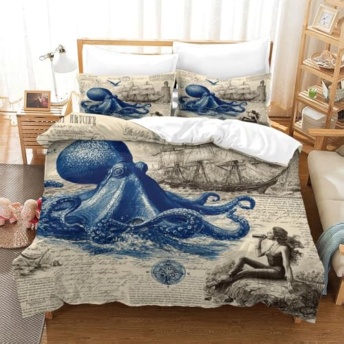 Housse de Couette Chat 3D Parure de Lit Microfibre Ultra Douce Super King