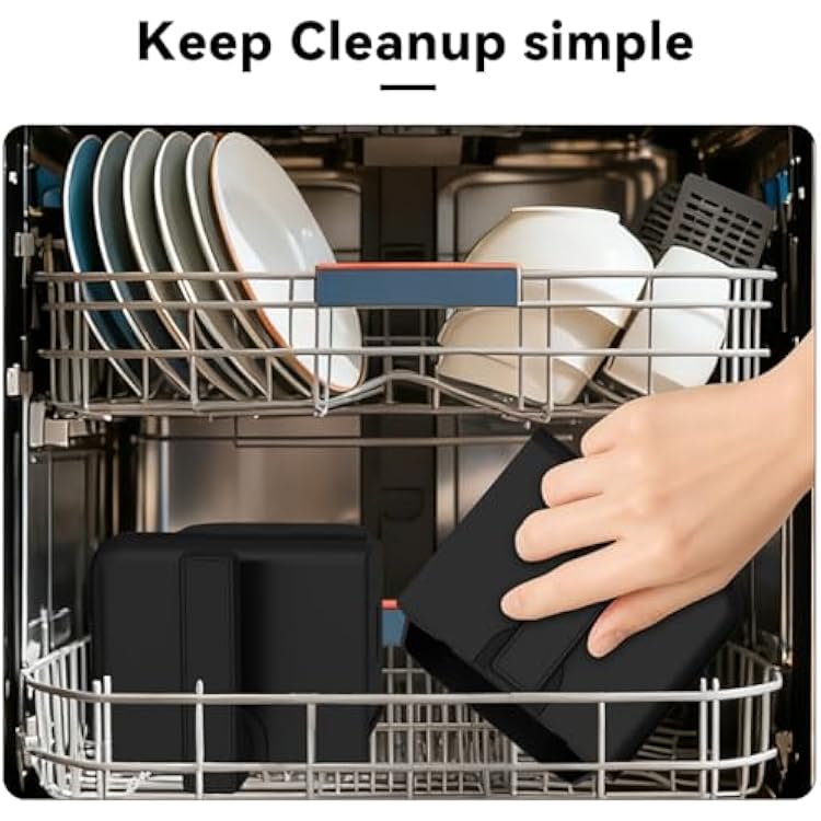 4QT+4QT Dual Basket Air Fryer - Digital Touchscreen, Smart Sync Finish,Auto Shutoff, 2 Independent Nonstick Dishwasher-Safe Frying Baskets - 8 Quart Digital Double Air Fryer