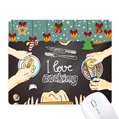 Alfombrilla de ratón I Love Cooking Dumplings para evitar resbalones y mejorar el control