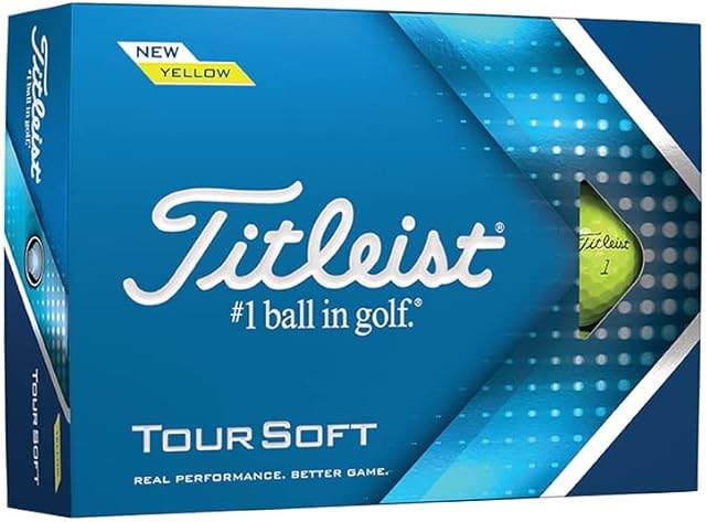 TITLEIST Unisex Tour Soft Golf Ball, Yellow, One Size UK