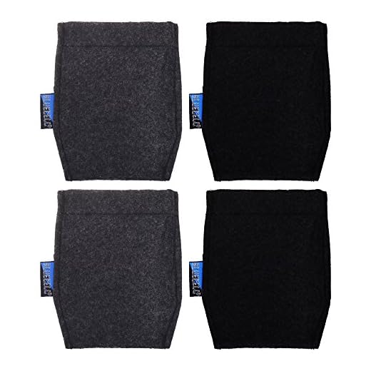 BCP 4 pcs Pocket Square Card Holder for Man’s Suits (Black and Dark Gray Color)