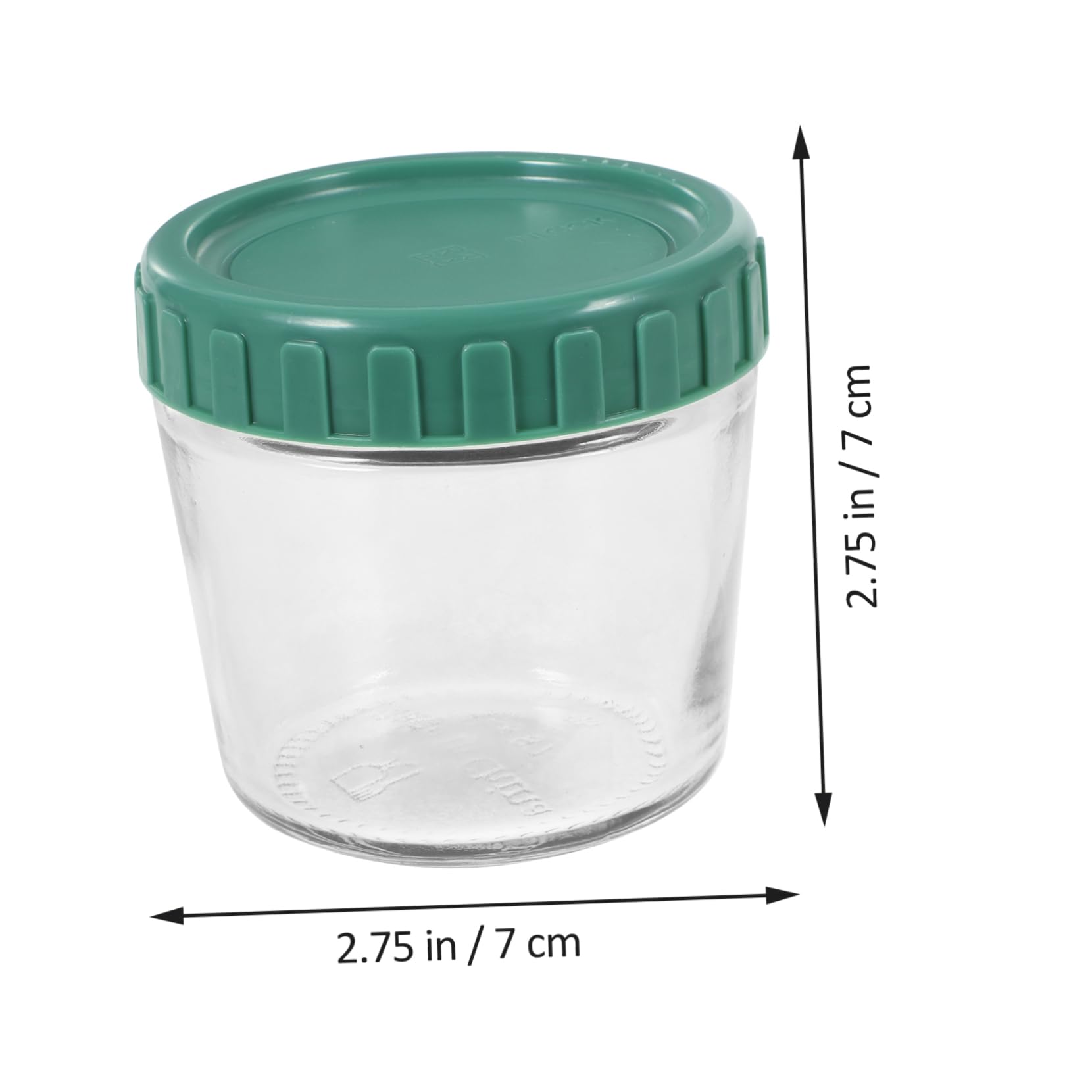 Mobestech Set de 4 Frascos de Vidrio Tapa de Silicona Sellada, Contenedores para Almacenar Alimentos Pequeños, Diseño Apilable y Fácil Acceso para Cocina y Yogur