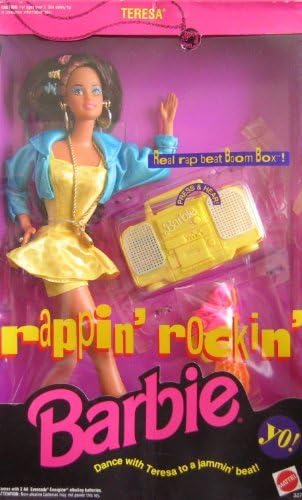 Miniatura 1 de Barbie rappin Rockin Teresa muñeca w Boom Box de trabajo 1991