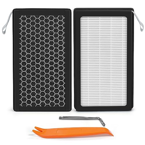 Image of Model 3 /Y Air Filter Compatible with Tesla Model 3 Model Y Accessories 2016 to 2023 Version, Premium HEPA and Activated Carbon 2-IN-1 Cabin Air Filters, 1 Set of Model 3 Filter Kit with Removal Tools