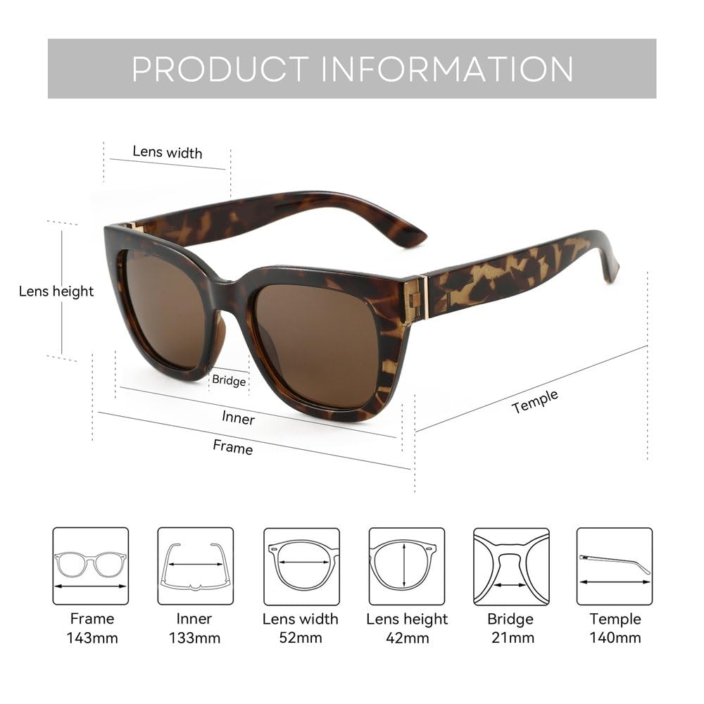 Gafas de sol polarizadas con diseño de mariposa para mujer, protección UV400, estilo ojo de gato.