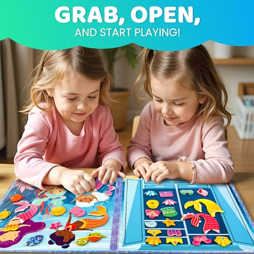 QUOKKA Magnetische Anziehpuppen für Mädchen und Jungen mit 35 Magnetteilen – Kreatives Magnetspiel für Zuhause & unterwegs – Magnetische Papierpuppen ab 3 Jahren, fördert Fantasie&Geschichtenerzählen