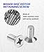 SCUARI 8PCS Automobile Brake Disc Screws,Rotor Screws,Car Accessories,Front Disc Brake Caliper Bolt,Stainless Steel Retaining Bolt for Front and Rear,Replaces Part Number 93600-06014-0H(8PCS)
