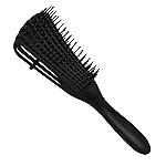 A.DASHER Detangling Hair Brush for Afro America/African Hair Textured 3a to 4c, Knots Detangler Scalp Massage Comb for Women, Black (1 pc)