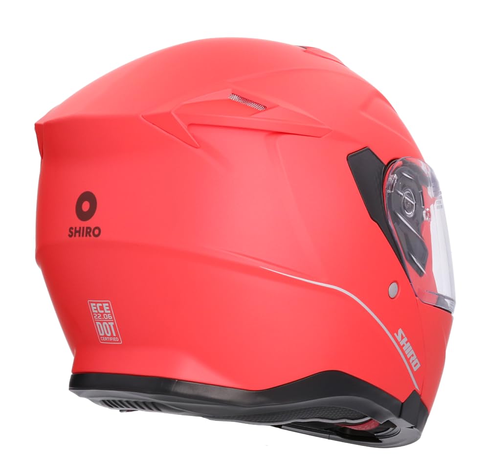 Shiro Helmet Casco Modular FF950 Discover Rojo Mate (S 55/56)