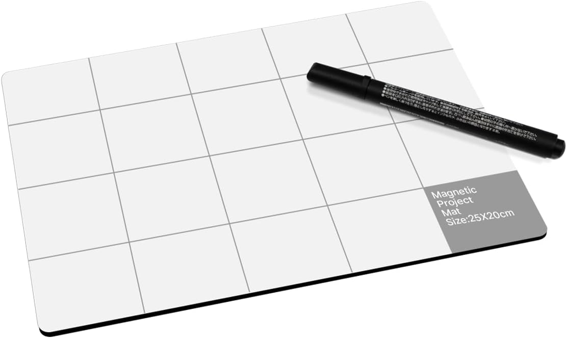SHOWPIN Professional Magnetic Project Mat: Non-Slip Backing & Dry Erase Pen