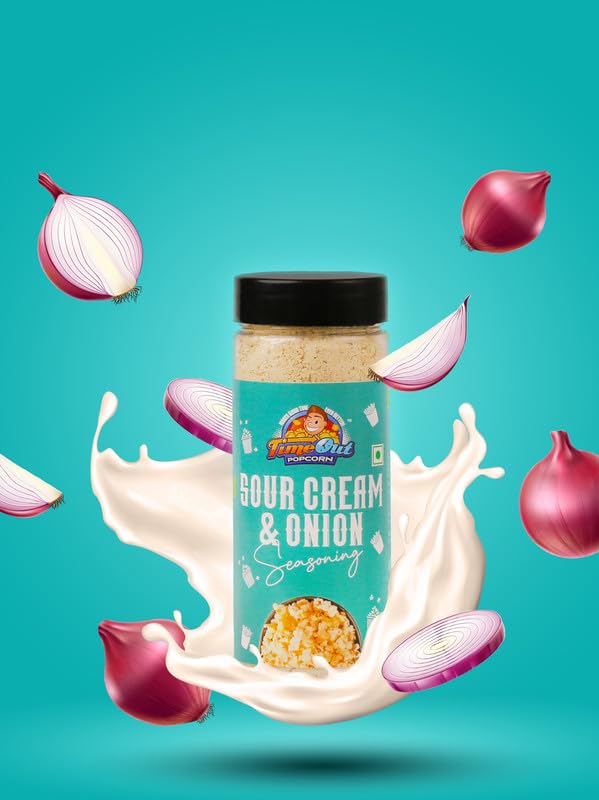 Image of Time Out Popcorn Sour Cream n Onion Seasoning, Multi-Purpose Powder, Popcorn and Snacks Flavoring,Pack of 2, 100g Each