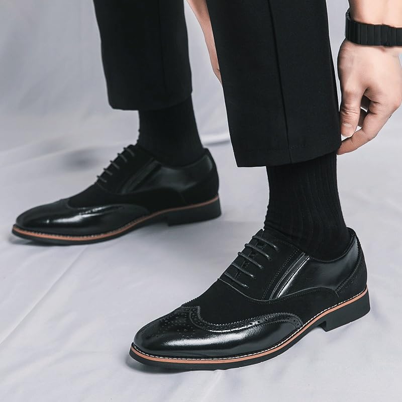Men's Formal Lace-ups Stretchable Oxford Shoes Flexible Sole Dress Shoes for Natural Movement2