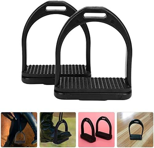 Miniatura 3 de BESPORTBLE Estribos de salto de estribo ancho occidental Sillín guardias de estribo antideslizantes para caballos, estribo de caballo de suministro