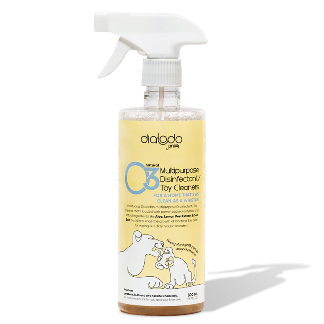 Diatodo Feeding Bottle & Multipurpose Disinfectant Toy Cleaner | Allergen Free, Toxin Free-500 Ml