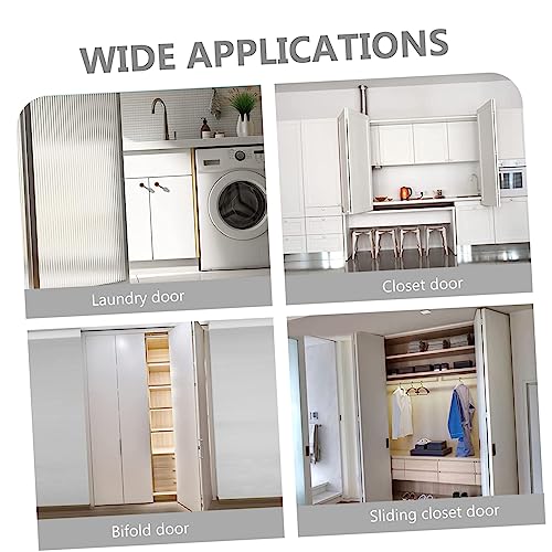 OSALADI 1 Set Bi-fold Door Hardware Bifold Door Roller Guide Set Full Hardware Rolling Gate Top and Bottom Pivots miniatura 5