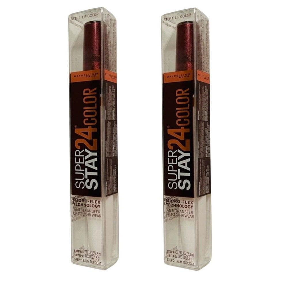 Pack of 2 New York SuperStay 24 2-Step Liquid Lipstick, Coffee Edition, Mocha Chocolatte 335