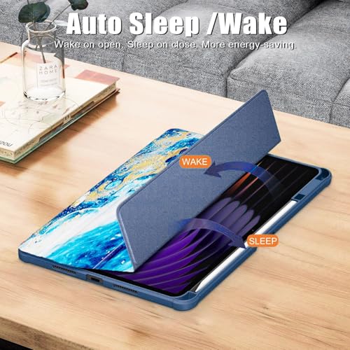 Image of MOCA Case for Xiaomi Mi Pad 8 /8 Pro /Pad 7 / Pad 7 Pro 11.2 inch, Smart Flip Case with Pen Holder, Trifold Stand, Magnetic Auto Sleep Wake, Hard Back Protection (Sandy)