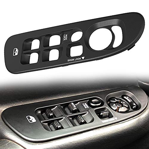 Basiker Window Switch Cover, Passenger Side Door Switch Panel Bezel Trim For 2002-2010 Dodge Ram 1500 2500 3500, Black #TOP4