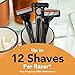 BIC Flex 4 Men's Refillable with 4 Blade Razors, Durable and Long-Lasting with Lubricating Strip, 1 Handle and 4 Cartridges, 4-Pack