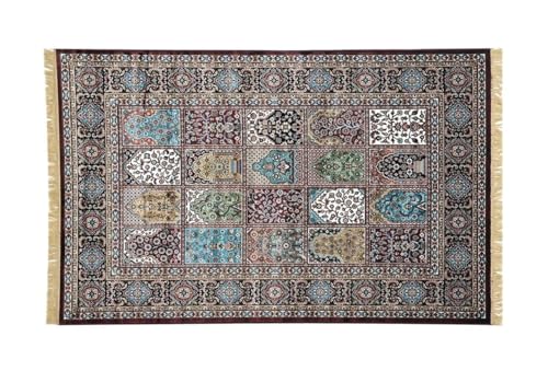 Image of Luxury Silk Carpet 9 x 12 FEET for Living Room or Bedroom, Made with Premium Silk, Perfect for Elegant Interiors Comfort and Timeless Design