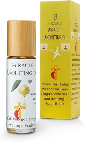 Miniatura 3 de Aceite de unción milagrosa de incienso y mirra para protección contra ataques espirituales, ojos malvados, etc. Botella enrollable de vidrio