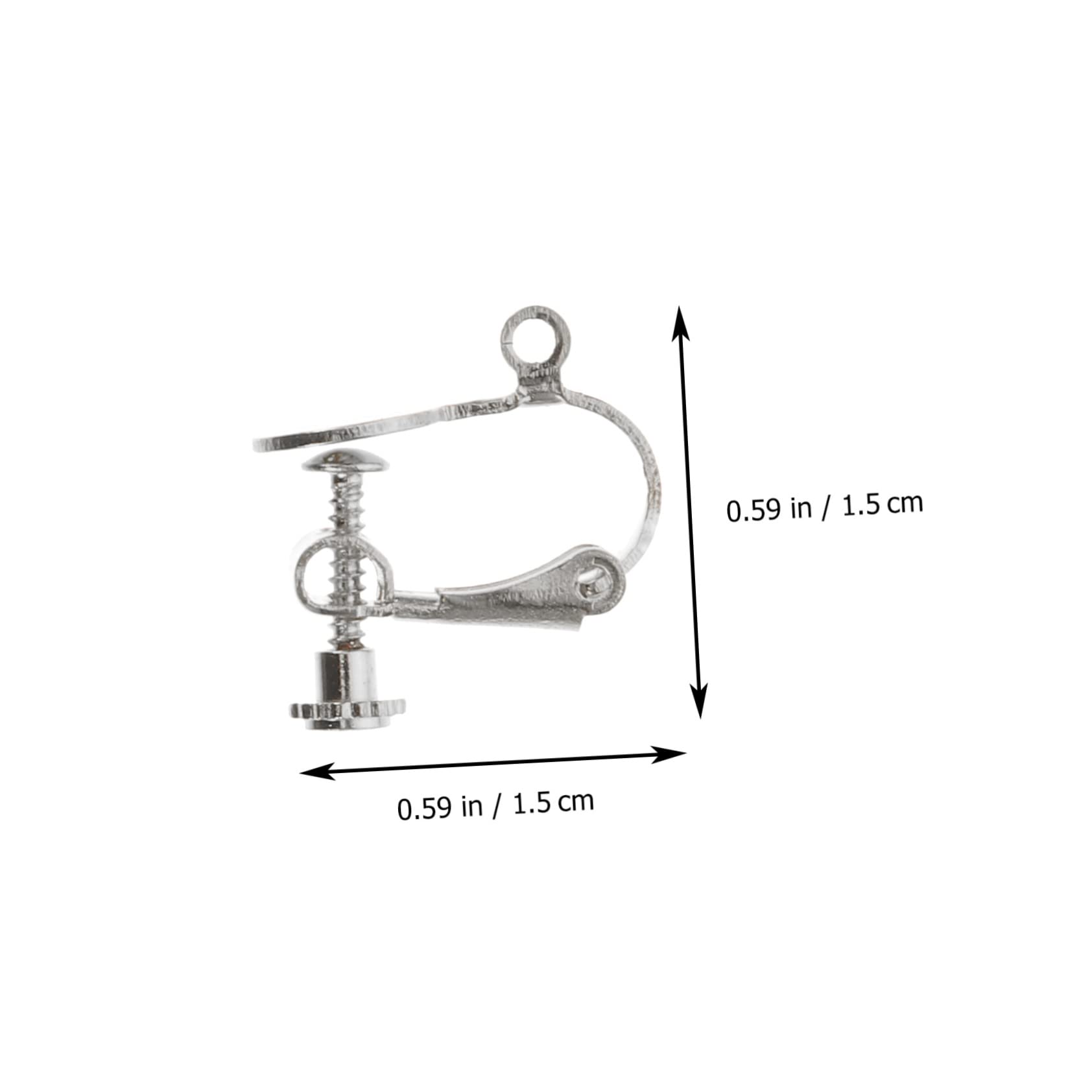 EXCEART 30pezzi Clip Per Orecchini Non Forati Accessori Per Creazioni Di Gioielli Leggeri e Confortevoli Clip Per Orecchie Sensibili Soluzione Pratica Per Orecchini