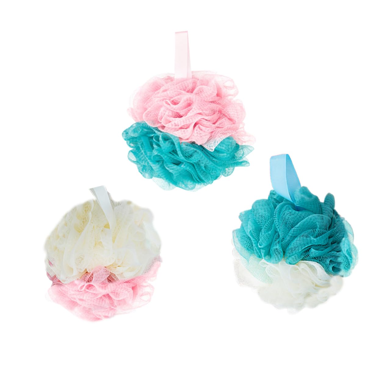 FRCOLOR 6 Piezas Puf De Baño Depurador De Baño Para El Cuerpo Depurador De Cuerpo Esponja De Baño Exfoliante Esponjas De Lufa De Baño Esponjas Naturales Baño Suave Escarchado Flor De Baño