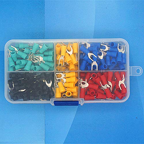 SV5.5-5 Fork Spade Y-Type U-Type Wire Crimp Pressed terminals Cable Wire Connector Kit. VUQLDHAYZ