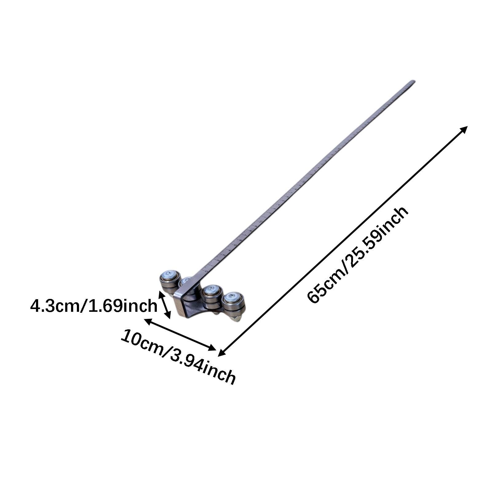 KESOTO Guida per con righello di profondità, accessorio robusto in metallo per lavori di falegnameria, posizionamento, taglio, rifilatura e fresatura, Style N