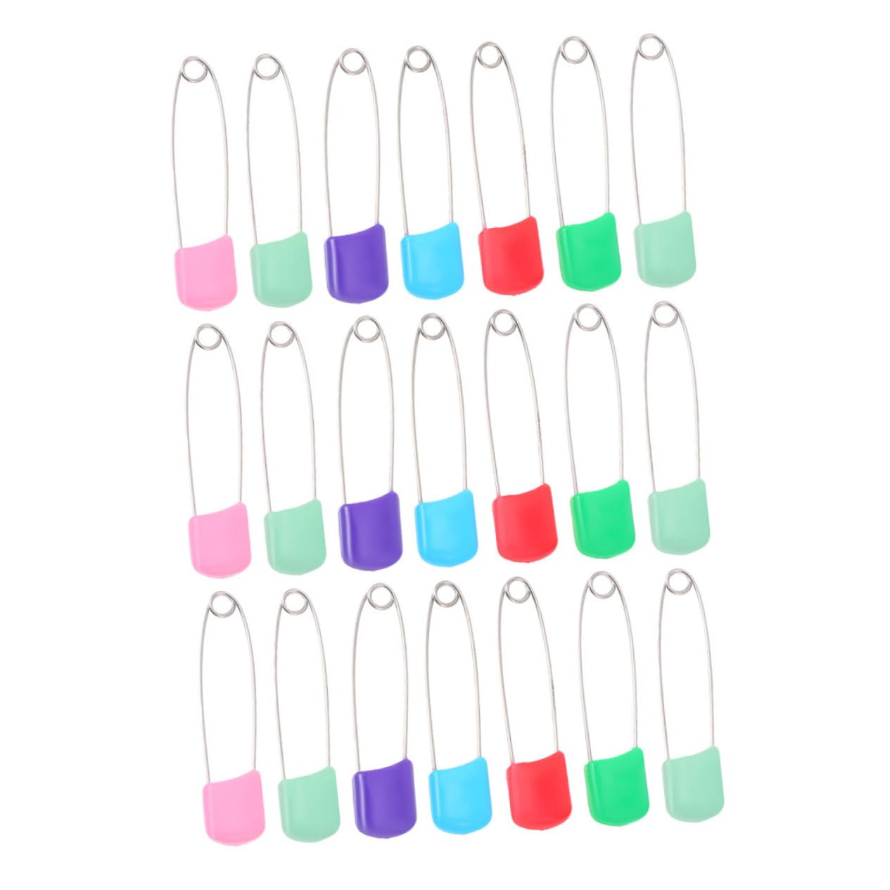 ARTIBETTER Infant Diaper Pins 50pcs Baby Nappy Safety Pins Plastic Head Newborn Diaper Clips